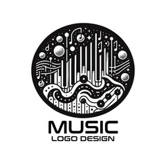 Wall Mural - Music Vector Logo Design