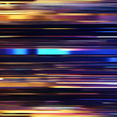 Canvas Print - Vivid Streaks of Color Blur in Abstract High-Speed Motion Art.