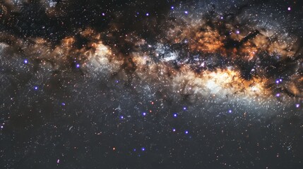 Dazzling spiral of stars shimmering in the night sky. Breathtaking and awe-inspiring celestial spectacle