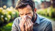 Exhibiting Allergy Symptoms: Individual Sneeze and Eye Rubbing