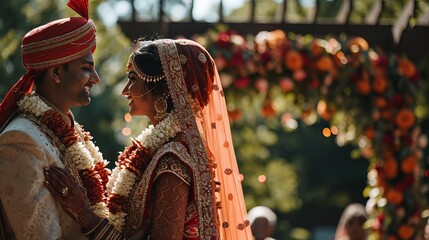 Canvas Print - Colorful Indian Wedding: Joyous Celebration