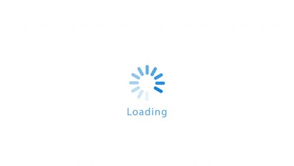 Blue line gradient round loading page video design