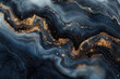 Abstract marble pattern with blue and white agate, fluid shapes, and gold veins in the style of flowing forms. Created with Ai