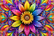 © mickee - abstract floral colorful background