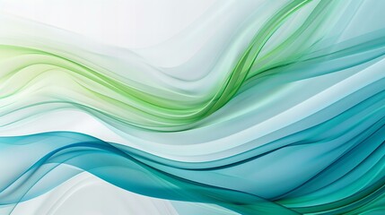 Wall Mural - Sleek telecommunication art for business cards with minimalistic pattern design in white, green, and blue.