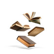 © Sim - floating books on transparency background PNG