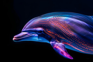 neon dolphins
