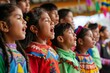 © Adriana - Choir of indigenous hispanic School Children singing together