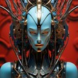 Futuristic robot woman: realistic hyper-detailed portraits
