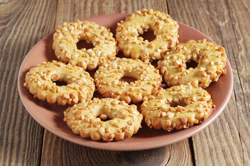 Wall Mural - Cookies rings with nuts