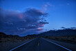 Blue Hour on Route 127 in the Mojave Desert, California.