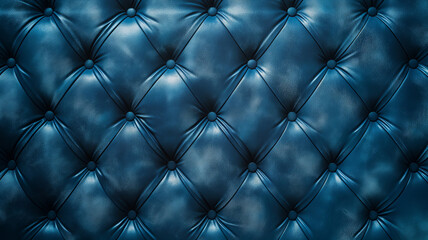 Dark blue Classic fabric texture designed for furniture. Button leather fabric texture. Velvet furniture leather background. 