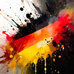 Poster - Vibrant german flag