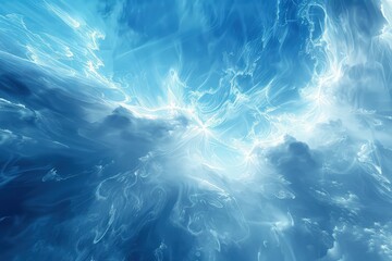 Wall Mural - Blu and white texture background.