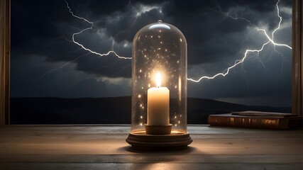 Poster - lightning in the night