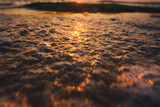 Fototapeta Góry - Sunset at Railay Beach with orange lights