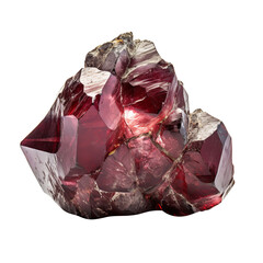 Magnificent Garnet isolated on white background