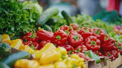 Poster - Assorted vegetables on display, perfect for food and healthy lifestyle concepts