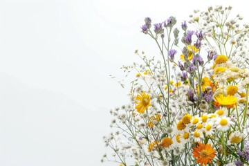 Aufkleber - A bunch of flowers in a vase, perfect for home decor or floral arrangements
