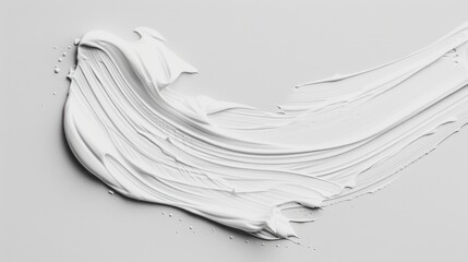 Poster - Close up of white paint on a surface, ideal for backgrounds or textures