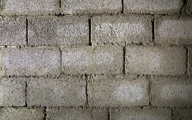 Poster - Cement block wall texture.