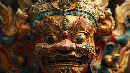 Aufkleber - Detailed shot of a statue face, suitable for historical or artistic projects