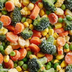 Aufkleber - A close up of a mixture of fresh and colorful vegetables, ideal for healthy eating concepts