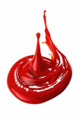 Poster - Close up of red liquid on white surface, suitable for medical or scientific concepts