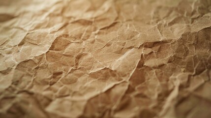Poster - Detailed shot of textured brown paper, suitable for backgrounds or crafts
