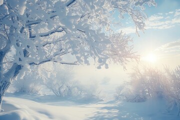 Poster - Beautiful winter landscape, perfect for seasonal projects