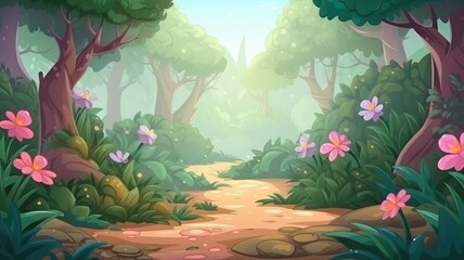 Wall Mural - Enchanted Forest Adventure