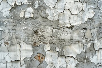 Poster - Detailed close up of peeling paint on a wall. Perfect for texture backgrounds