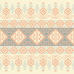  Traditional ethnic, geometric, ethnic,culture,ikat, fabric pattern for textiles,rugs,wallpaper,clothing,sarong,batik,wrap,embroidery,print,background, illustration, cover, pastel colors
