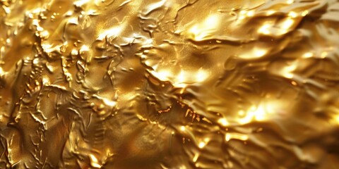 Poster - A detailed close up of a gold wall clock. Suitable for time management concepts