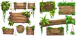 Jungle wooden signboards