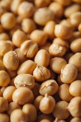 Aufkleber - A pile of chickpeas stacked on top of each other. Suitable for food and nutrition concepts