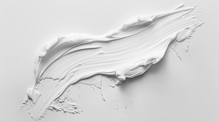 Poster - Close up of white paint on surface, suitable for backgrounds and textures