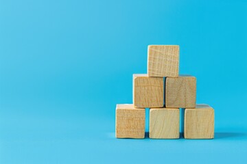 Sticker - A stack of wooden blocks