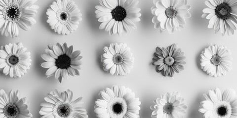 Poster - Colorful flowers displayed on a wall, perfect for home decor projects