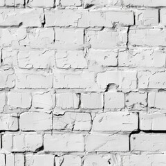 Poster - A black and white photo of a textured brick wall. Suitable for background or construction concepts