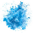 Blue water Aqua Explosion Isolate white background