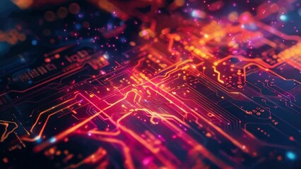 Aufkleber - Detailed view of a computer circuit board, perfect for technology concepts.