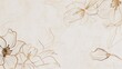 A sophisticated illustration showcasing delicate flowers sketched in a minimalist style on a richly textured off-white canvas The art exudes a serene and organic aesthetic