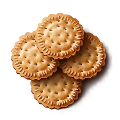 cookies on white background
