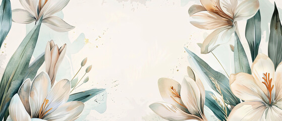 a picture of a floral background with a place for text