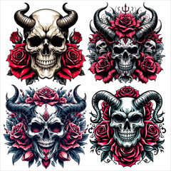 Poster - DEMON SKULL VECTOR BUNDLE