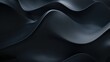 Abstract black waves design with a silky finish