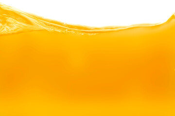 Close up bright orange juice texture for health and nature waves