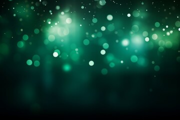 Wall Mural - Abstract green background with bokeh. Generative AI