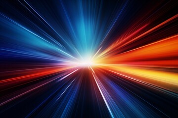 Wall Mural - Abstract fast speed lines background illustration. Generative AI